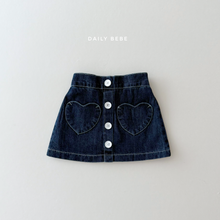 Load image into Gallery viewer, DAILYBEBE KIDS DENIM MINI SKIRT**PREORDER