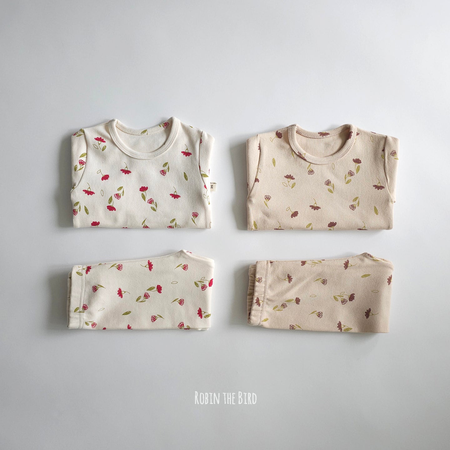 SEROBIN KIDS Flower Napping Top Bottom Set* Preorder
