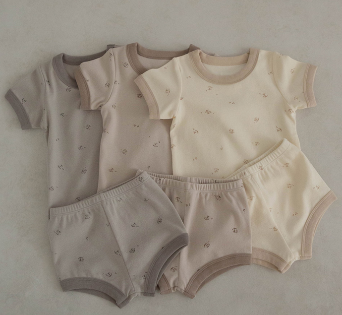 PEEKABO KIDS Mushroom Top Bottom Set * Preorder