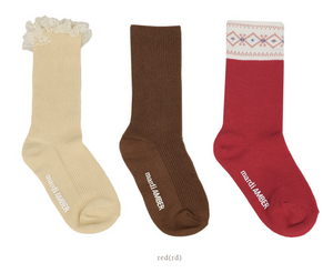 AMBER KIDS Daily Socks Set**Preorder