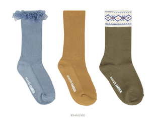 AMBER KIDS Daily Socks Set**Preorder