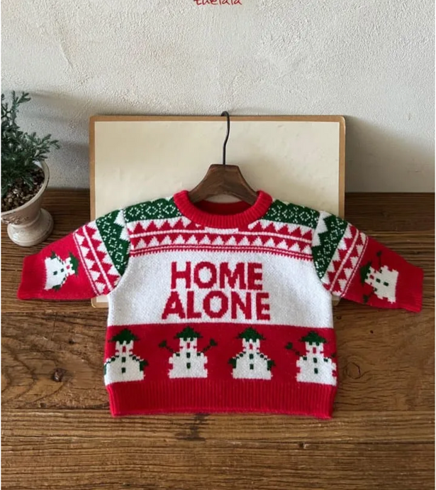 LALA MOM/KIDS HOME ALONE SWEATER** Preorder