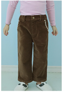 AMBER Melo Brushed Corduroy Pants**Preorder