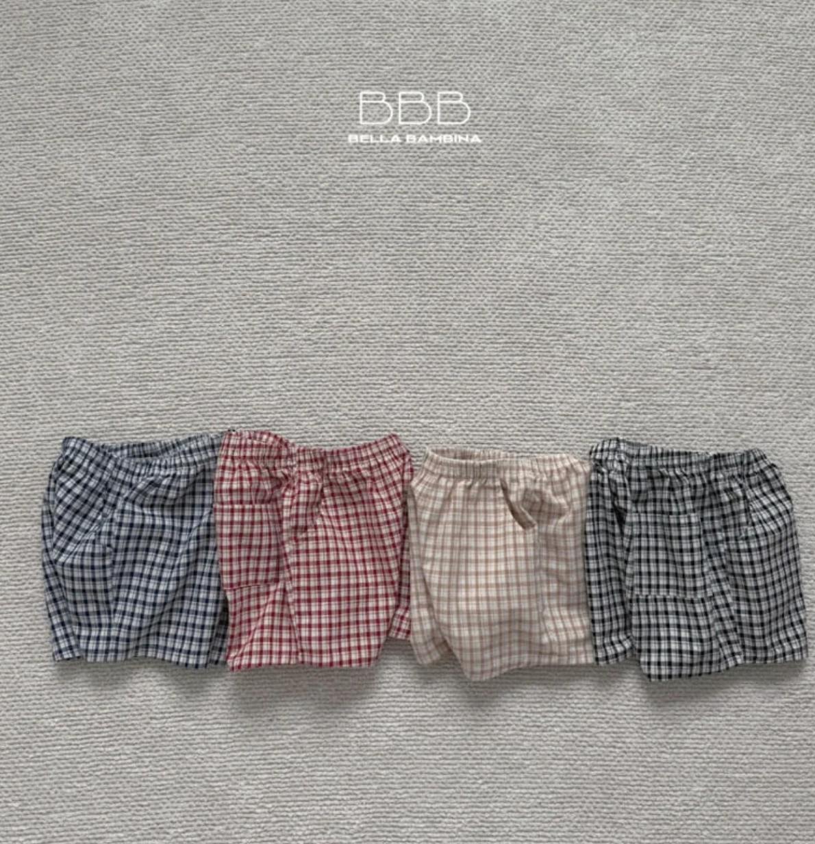 BELLA KIDS CHECK PANTS**PREORDER