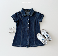Load image into Gallery viewer, DAILYBEBE KIDS DENIM DRESS**PREORDE