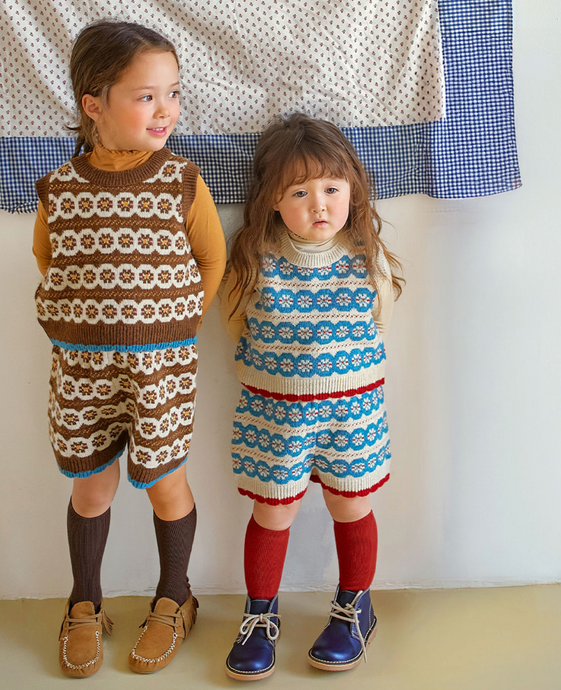 AMBER KIDS AMBER LIND JACQUARD VEST* PREORDER