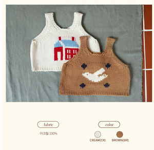 AMBER KIDS AMBER SWEET HOME KNIT VEST* PREORDER