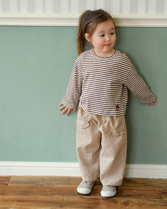 AMBER KIDS AMBER KIDS STRIPE TEE SHIRT* PREORDER