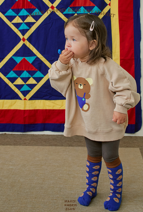 AMBER KIDS AMBER KIDS TYPE BEAR SWEAT SHIRT* PREORDER