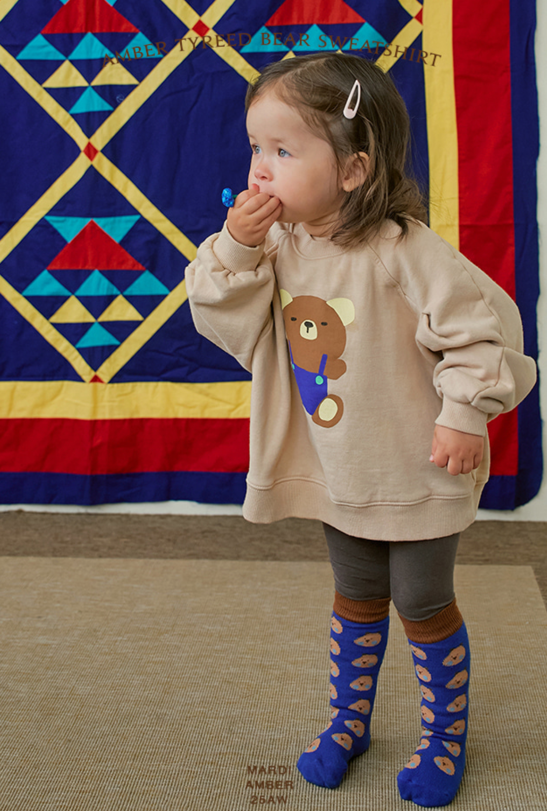 AMBER KIDS AMBER KIDS TYPE BEAR SWEAT SHIRT* PREORDER