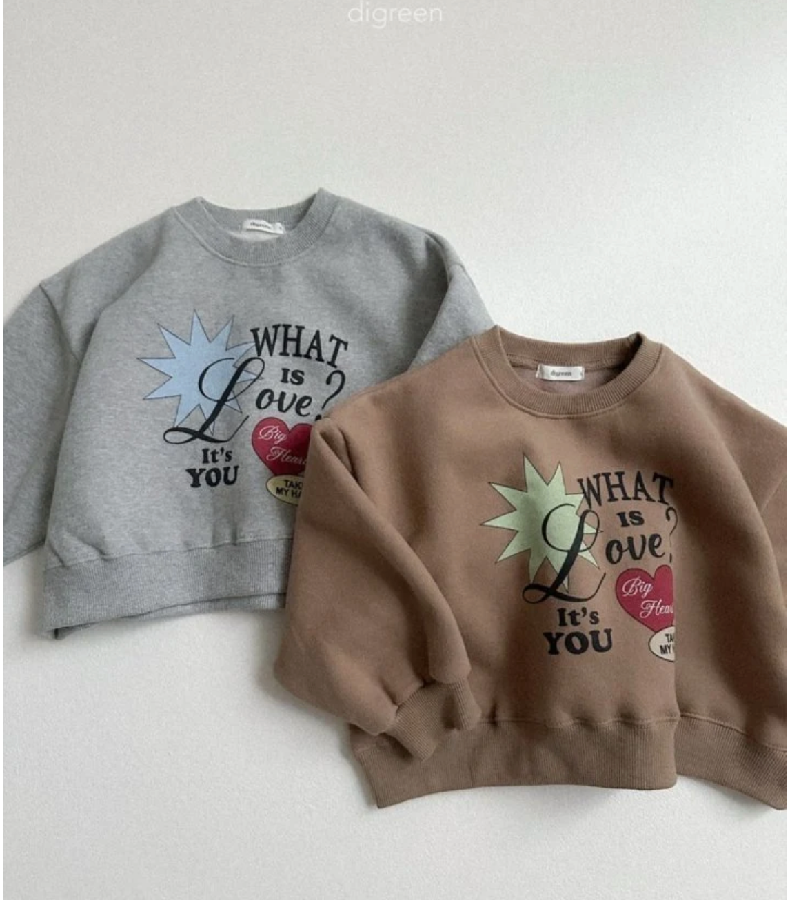 DIGREEN KIDS WHAT IS LOVE SWEAT*PREORDER