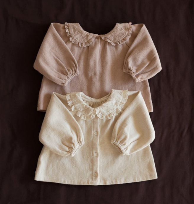 ALADIN KIDS Lace Collar Blouse**PREORDER