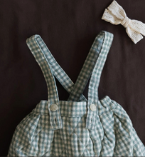 Load image into Gallery viewer, ALADIN KIDS Check Suspender Padded Skirt**PREORDER