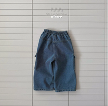 Load image into Gallery viewer, BELLA KIDS TAN CARGO DENIM PANTS*PREORDER