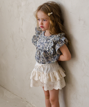 Load image into Gallery viewer, FLO KIDS SUMMER CYAN BLOUSE *PREORDER