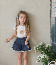 Load image into Gallery viewer, FLO KIDS SUMMER ROSE DENIM  PANTS *PREORDER