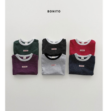 Load image into Gallery viewer, BONITO KIDS STRIPE RIB TEE ( SET OF 2)**PREORDER