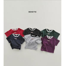 Load image into Gallery viewer, BONITO KIDS STRIPE RIB TEE ( SET OF 2)**PREORDER