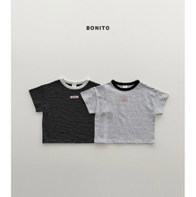 Load image into Gallery viewer, BONITO KIDS STRIPE RIB TEE ( SET OF 2)**PREORDER