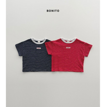 Load image into Gallery viewer, BONITO KIDS STRIPE RIB TEE ( SET OF 2)**PREORDER