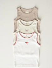 Load image into Gallery viewer, ROA KIDS Ribbon Embroidered Sleeveless Tee*PREORDER