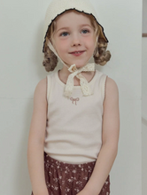 Load image into Gallery viewer, ROA KIDS Ribbon Embroidered Sleeveless Tee*PREORDER
