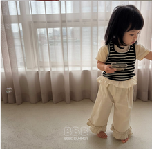 Load image into Gallery viewer, BELLA BEBE Bebe Stripe Hole Layered Sleeveless*PREORDER