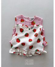 Load image into Gallery viewer, PEACH PEACH STRAWBERRY BLOUSE*PREORDER