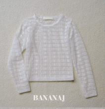 Load image into Gallery viewer, BANANA J KIDS FLOWER LACE TEE*PREORDER