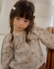Load image into Gallery viewer, AMBER KIDS FALL COMMA FRILL BLOUSE* PREORDER