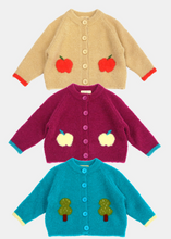 Load image into Gallery viewer, AMBER KIDS APPLE TREE KNIT CARDIGAN* PREORDER