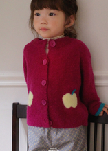 Load image into Gallery viewer, AMBER KIDS APPLE TREE KNIT CARDIGAN* PREORDER