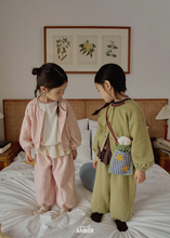 Load image into Gallery viewer, AMBER KIDS COTTAGE BANDING CARDIGAN* PREORDER