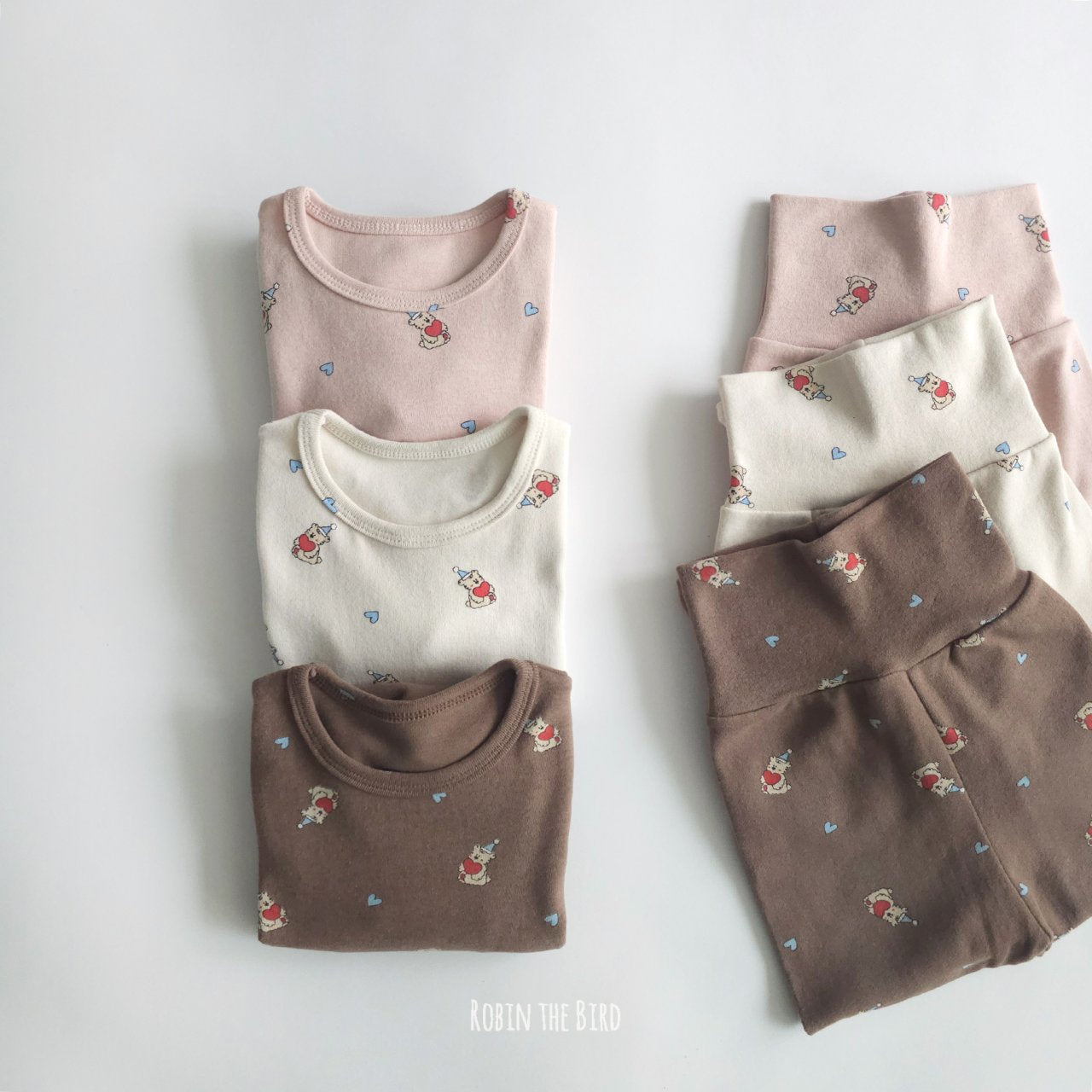 SEROBIN KIDS HEART FLEECE EASYWEAR* Preorder