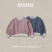 Load image into Gallery viewer, BANANA KIDS KNIT STRIPE SWEATSHIRT*PREORDER