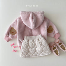 Load image into Gallery viewer, DAILYBEBE KIDS BEAR PATCH FLEECE JACKET* Preorder