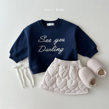 Load image into Gallery viewer, DAILYBEBE KIDS SEE YOU DARLING SWEAT SHIRT* Preorder