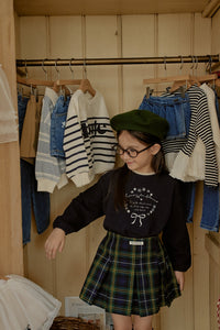 MOMOANN KIDS CHECK MINI SKIRT*PREORDER