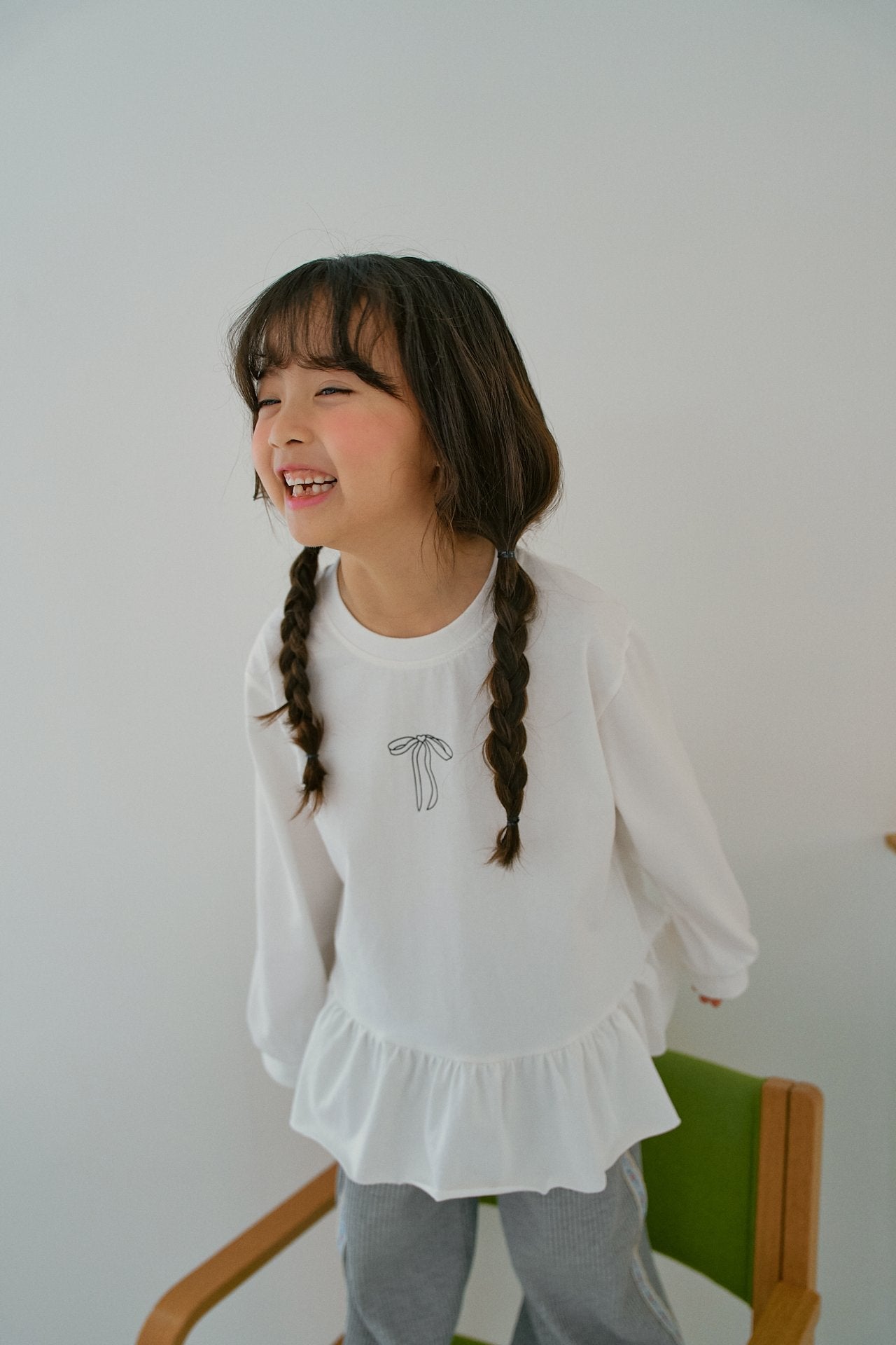 MOMOANN KIDS FRILL LONG TEE** PREORDER