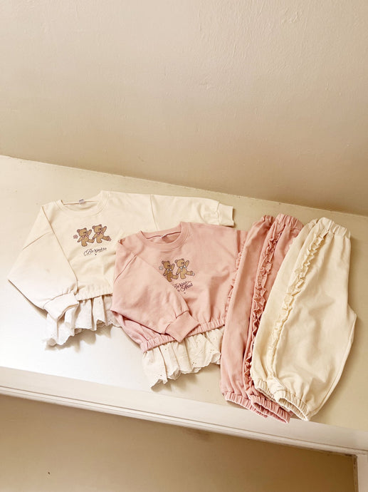MOMOANN KIDS CASUAL FRILL SET*PREORDER