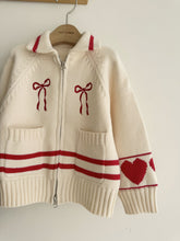 Load image into Gallery viewer, MOMOANN KIDS ART KNIT ZIP UP*PREORDER
