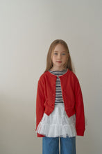 Load image into Gallery viewer, MOMOANN KIDS SPRING RED RIB CARDIGAN*PREORDER