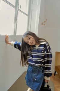 MOMOANN KIDS BIG STRIPE SWEAT *PREORDER
