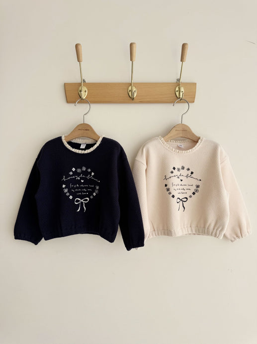 MOMOANN KIDS FRILL NECK TOP *PREORDER