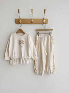 MOMOANN KIDS CASUAL FRILL SET*PREORDER