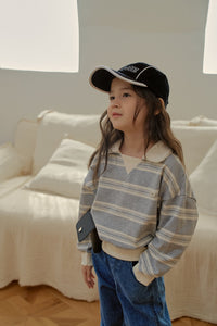 MOMOANN KIDS BIG STRIPE SWEAT *PREORDER
