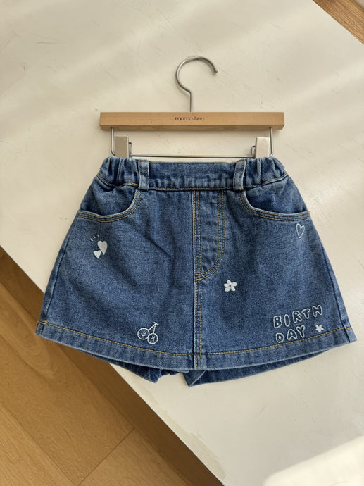 MOMOANN KIDS DENIM SKIRT PANTS *PREORDER