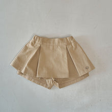 Load image into Gallery viewer, MOMOANN KIDS SPRING BEIGE PLEATE SKIRT PANTS*PREORDER