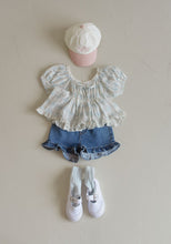 Load image into Gallery viewer, MOMOANN KIDS FRILL DENIM SHORT*PREORDER