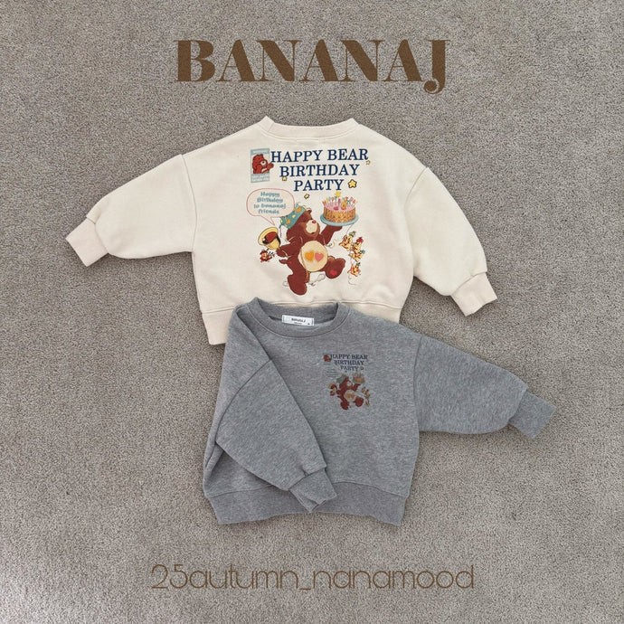 BANANA KIDS HAPPY BEAR SWEATER* PREORDER